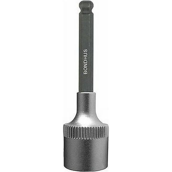 Bondhus 43919 3/4" x 2" ProHold 1/2" Drive Socket Ball End Bit with ProGuard Finish