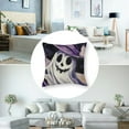 thumbnail image 5 of Halloween Ghost Boo Decorative Throw Pillow Covers Spooky Jack O Lantern Pumpkin Porch Outdoor Home Decor, Hands Skeleton Bat Funny Holiday Couch Cushion Case, 5 of 7