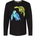 thumbnail image 3 of Inktastic Sea Turtles Swimming Together Long Sleeve T-Shirt, 3 of 5
