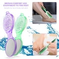 thumbnail image 5 of 2-Pack 4-in-1 Pedicure Paddle Kit – Foot Brush, Pumice, Metal File & Emery Board – Callus Remover for Feet, Hands & Nails, 5 of 6