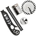 thumbnail image 1 of Drawing Ruler Tool, Yctze Black Iron Multifunction Drawing Ruler Tool for Designers and Artists Innovative   Measurement, 1 of 8