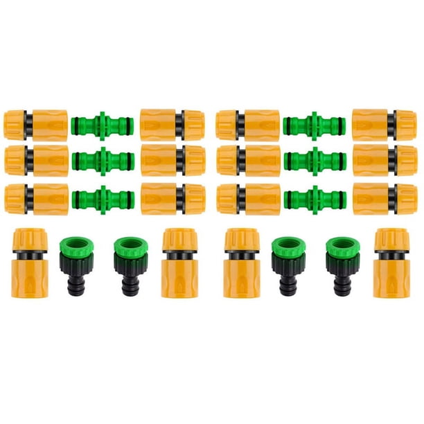 Kit de Conector de Manguera de JardíN de Plástico de 26 Piezas para Tubo de Tubería de Manguera de JardíN de Unión