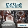 thumbnail image 6 of Farberware Easy Clean 14 Pcs Ceramic Nonstick Cookware Set with Cooking Tools, Dishwasher Safe, Brown, 6 of 10