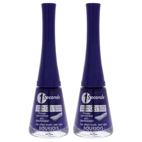 1 Seconde - 47 Indigo For It by Bourjois for Women - 0.3 oz Nail Polish - Pack of 2