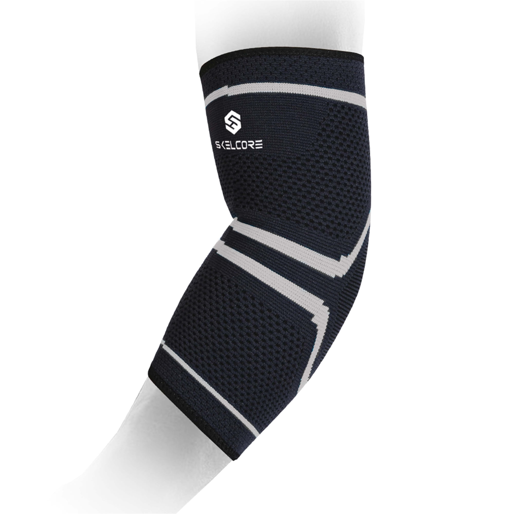 Skelcore Elbow Compression Sleeve - Arm Support Sleeves for Men and Women Forearm Pain Relief M
