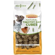 Angle View: 144 oz (9 x 16 oz) Sunseed Natural Timothy Hay Cubes