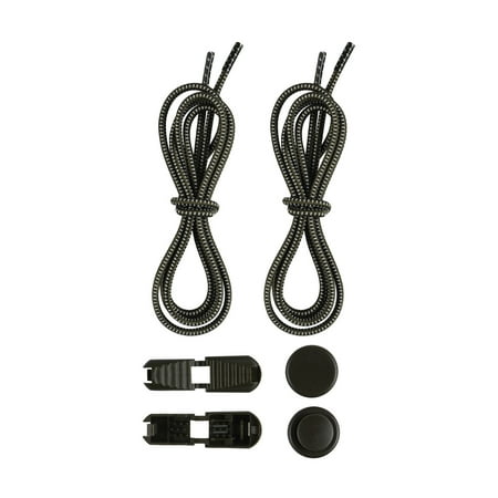 

1 Set No Tie Shoelaces Elastic Heavy Duty Lock Adjustable ed Kids Adults Tieless Sports Shoe Strings Shoes Accessories Army Green