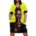 thumbnail image 1 of Vestido holgado de cuero sintético cálido con bolsillos, ropa de mujer, vestido de cumpleaños para mujer, vestido largo para mujer, vestidos de verano para mujer 2025, 1 of 7