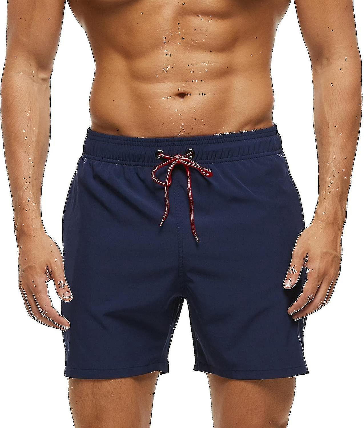 Maillot De Bain Homme Short Imperméable Séchage Rapide Avec Poche Zippée - Boxer Piscine Surf