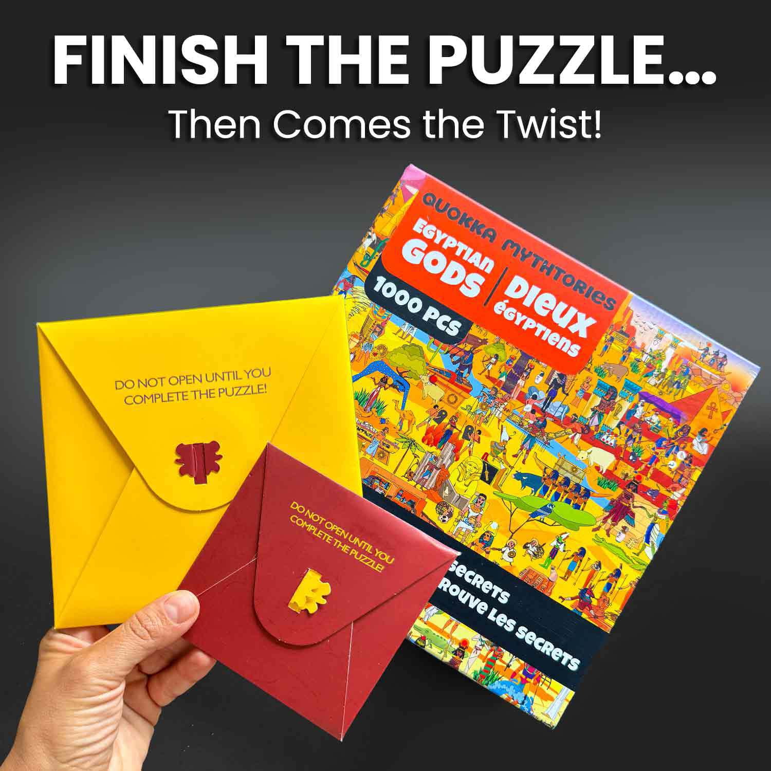 Quokka Jigsaw Puzzles 1000 Pieces – Egyptian Mythology Puzzles for Adults – Puzzle Game with Secret Tasks and Audio Story