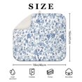 thumbnail image 4 of Pioneer Flower Floral Print Pattern Dish Drying Mat for Kitchen 1 Pack, Ultra Absorbent Microfiber Dishes Drainer Mats,16"x18", 4 of 6