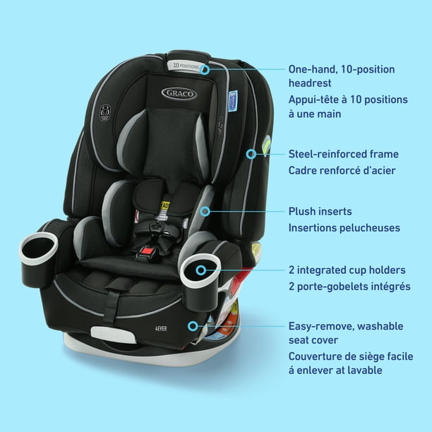 Graco 4Ever All-in-One Convertible Car Seat, 4-in-1 Baby to Big Graco 4Ever All-in-One Convertible Car Seat, 4-in-1 Baby to Big