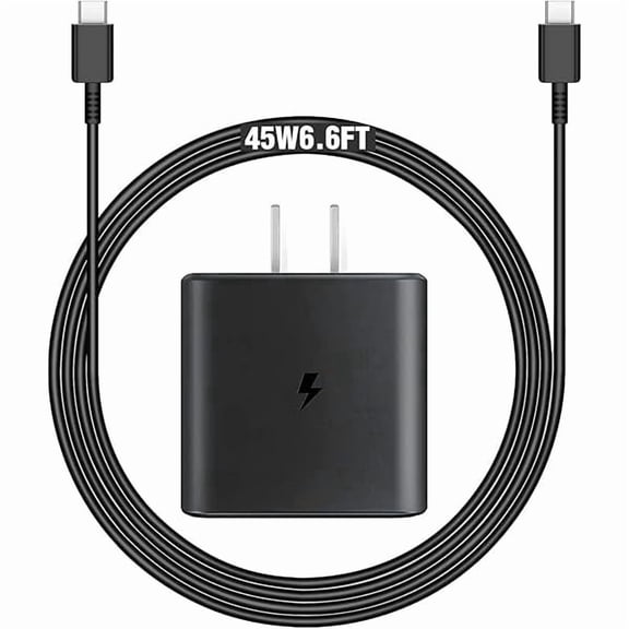 AoVoTo Replacement Samsung 45W USB C Super Fast Charger for Samsung Galaxy Tab S9/S10/S11 Plus/Ultra/FE/FE  Tablet Type C Wall Adapter Block with 6.6Ft C to C Android Tablet Charging Cable Power Cord