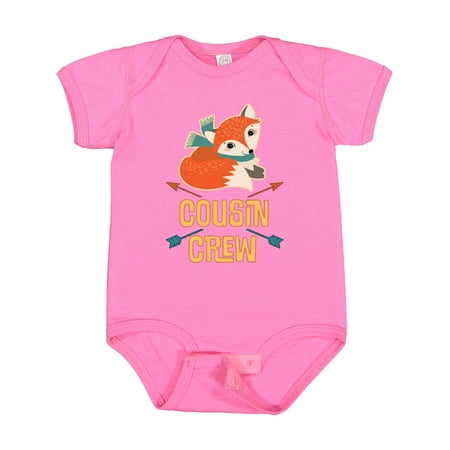 

Inktastic Cousin Crew Outfit Fox Gift Baby Boy or Baby Girl Bodysuit