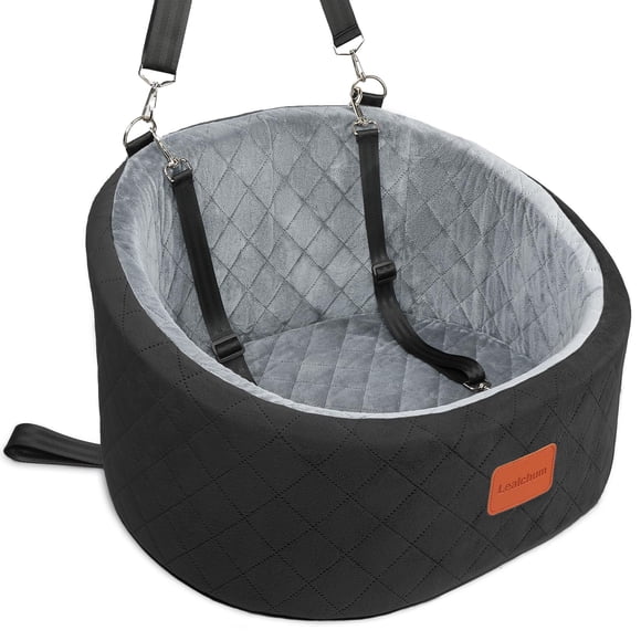 Asiento de coche para perros Lealchum para perros pequeños de hasta 14 kg, ultrasuave