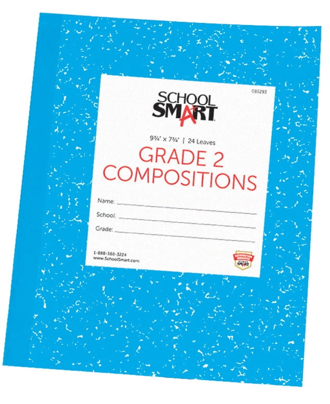 School Smart Skip-A-Line Ruled Composition Book, Grade 2, Blue, 48 Pages