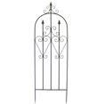 thumbnail image 2 of Home & Garden Two Heart Trellis Metal Yard Decor Fleur De Lis 31835626, 2 of 3