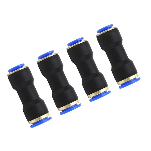 Conector recto de tubo, conector neumático recto de 4 piezas Conector de empuje recto Conector neumático recto Probado y confiable
