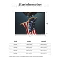 thumbnail image 5 of Yiaed American Flag Print Blanket Throw Blanket Soft Cozy Flannel Blanket for Home Bed Sofa Couch Chair-50"x40", 5 of 6