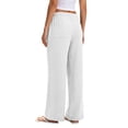 thumbnail image 4 of DHFJKG Wide Leg Pants For Women Casual Summer Loose Fit Drawstring Waist Lightweight Plain Palazzo Pants, 4 of 8