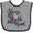 Heather and Black, variant on Inktastic Always Stay Humble and Kind Boys or Girls Baby Bib