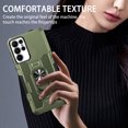thumbnail image 3 of Compatible for Samsung Galaxy S22 Ultra Case with Kickstand & Slide Camera Cover, Built-in 360° Rotate Ring Stand Magnetic Car Military Grade Shockproof Phone Cover Case,Green, 3 of 10