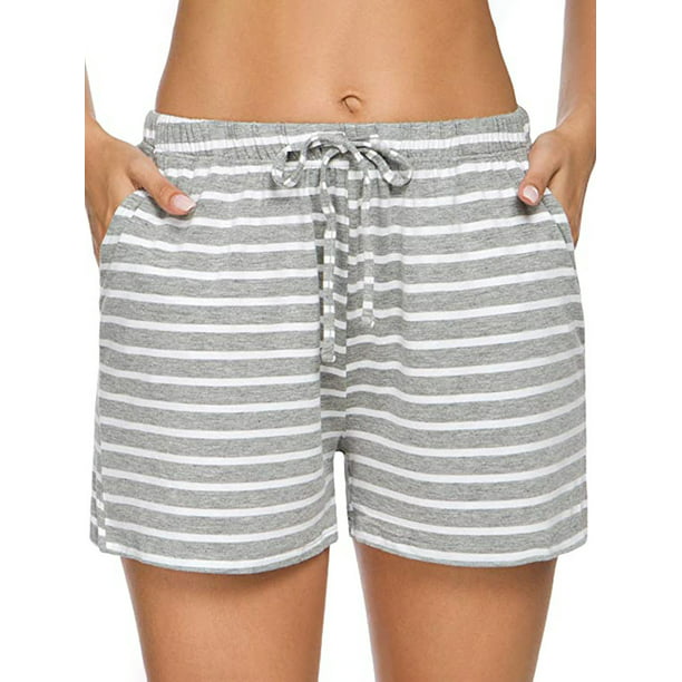 UKAP Sleeping Shorts Workout Shorts for Women Summer PJ Short with Pockets Drawstring Loose Fit Yoga Lounge Werar - Walmart.com