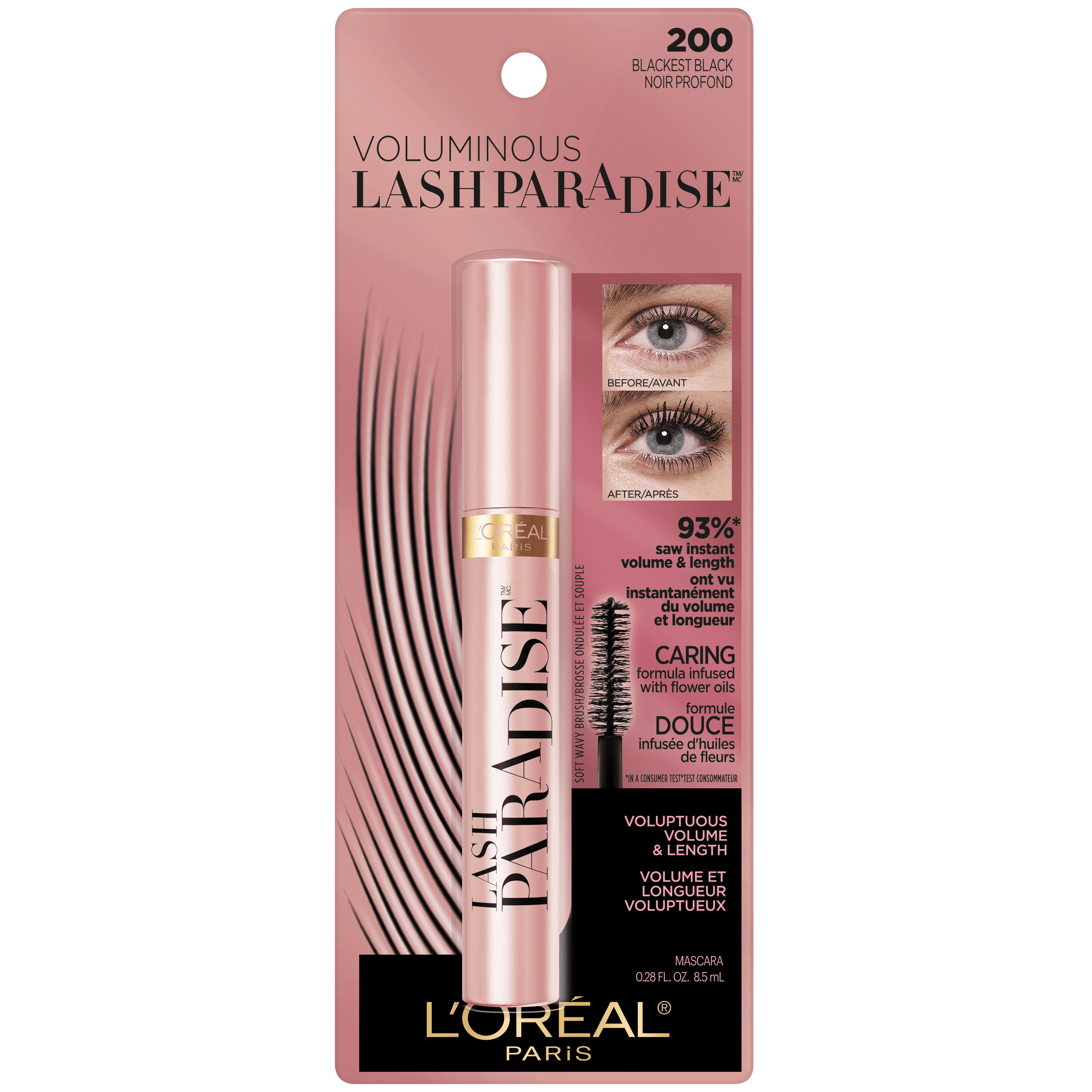 L'Oreal Paris Makeup Lash Paradise Mascara, Black - Walmart.com