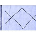 thumbnail image 1 of Ahgly Company Indoor Rectangle Solid Blue Modern Area Rugs, 2' x 3', 1 of 4