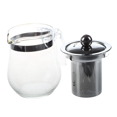 thumbnail image 3 of 3X 350mL Heat-Resistant Clear Glass Teapot Stainless Steel Infuser Flower Tea Pot, 3 of 5