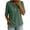 Army Green Tops, variant on Women's Waffle Knit Henley 3/4 Sleeve Top Notch Neck Button Front Curved Hem Casual Spring Summer Blouse S-XXL