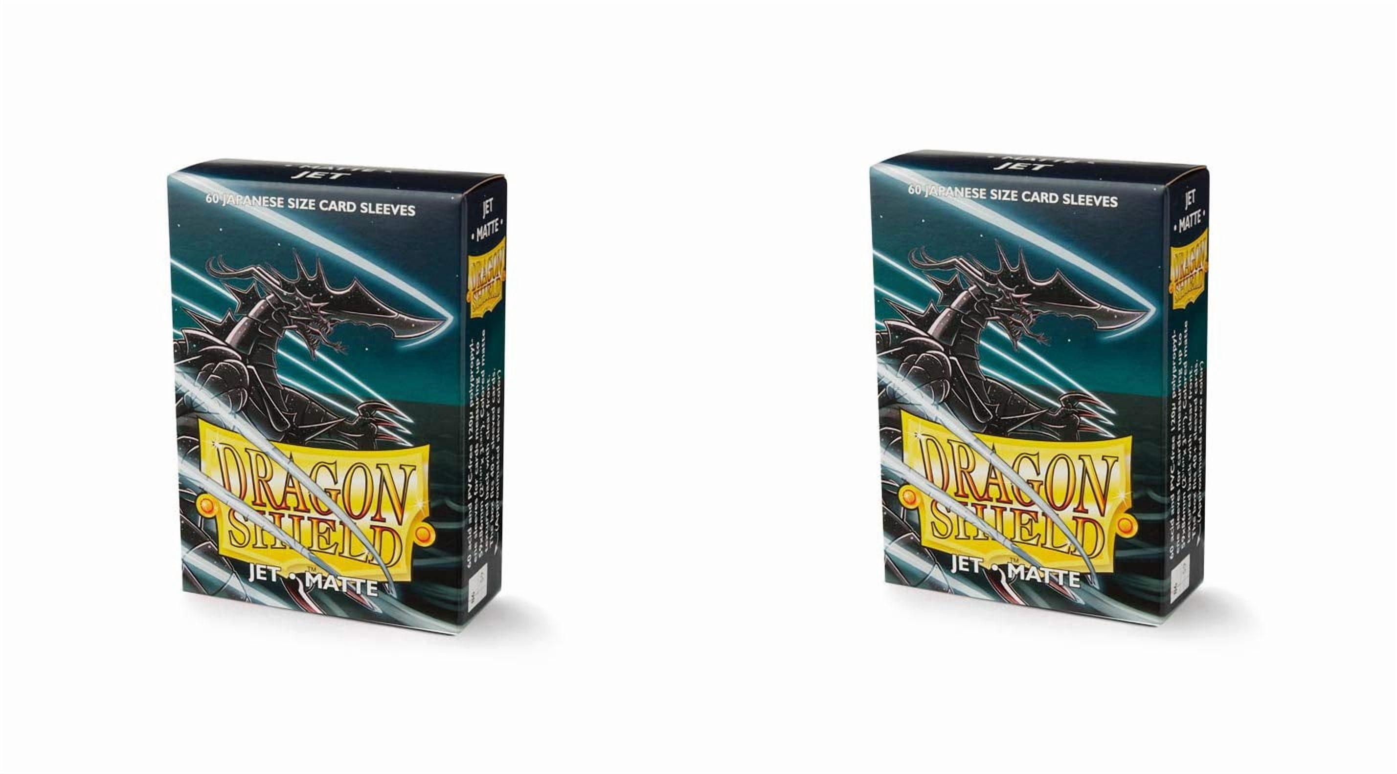 2 Packs Dragon Shield Matte Mini Japanese Jet 60 ct Card Sleeves Value Bundle!
