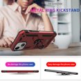 thumbnail image 4 of CoverON For Apple iPhone 13 Ring Case, Kickstand Rugged Phone Cover Magnetic Car Mount Compatible - Red, 4 of 10