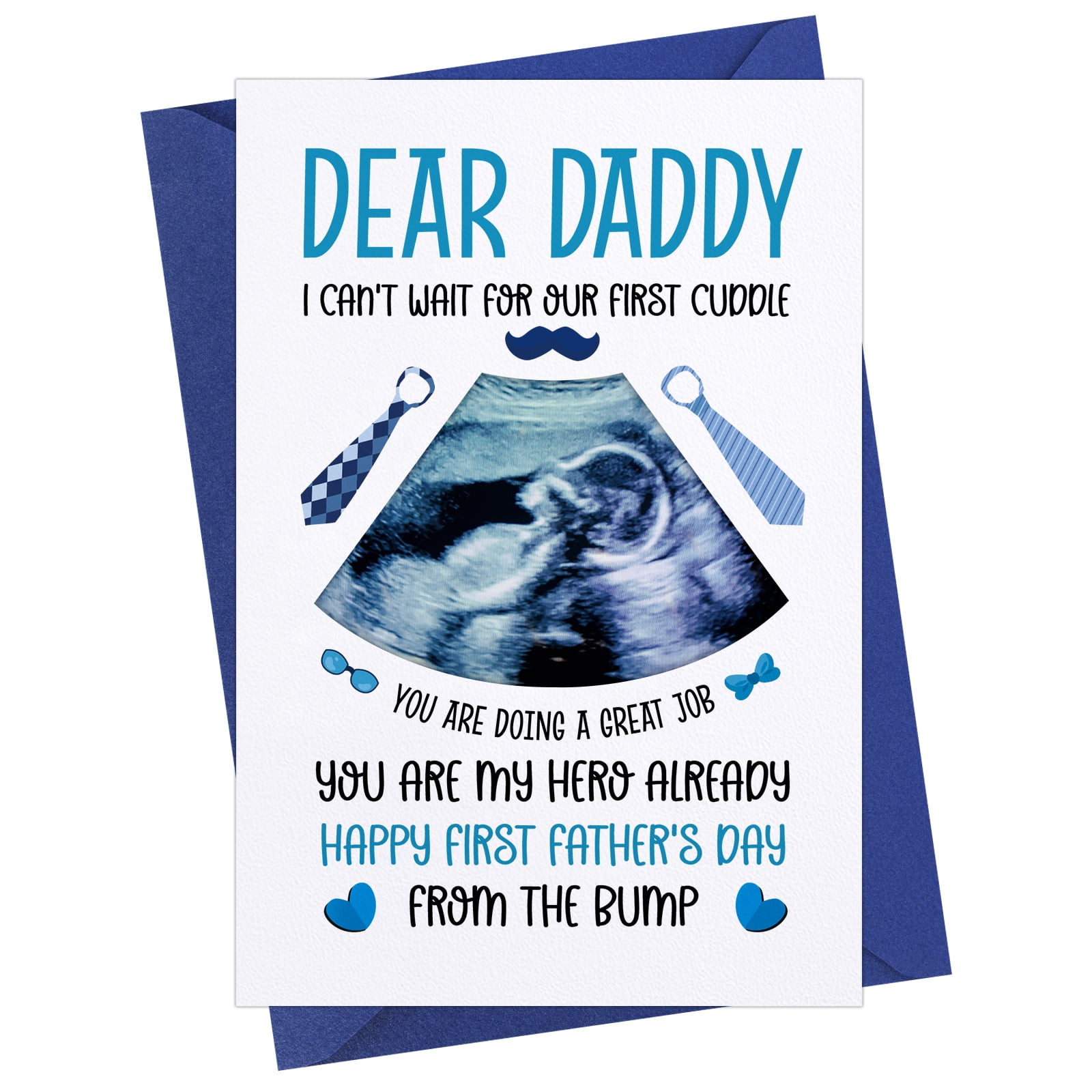 WhatSign Happy First Fathers Day Card Gift for Dad 11