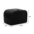 thumbnail image 2 of HOMEIORA Quilted Toaster Cover, Polyester, 2 Slice, Dustproof Appliance Cover, 1 Pack, 2 of 4