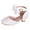 1White, variant on Girls Dress Shoes Bow Ankle Strap Heeled Sandals Closed Toe Glitter Sequin Heels Princess Pumps for Wedding Party Birthday Gold 2 Big Kid