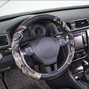Auto Drive 1PC Heavy Duty Truck Steering Wheel Cover Mossy Oak Camo Green - Universal Fit, 21SWC75