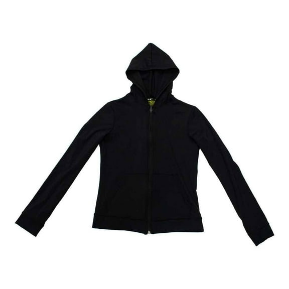Sudadera Athletic Works para Dama Cierre Completo y Capucha Negro Talla CH