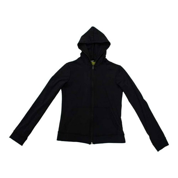Sudadera Athletic Works para Dama Cierre Completo y Capucha Negro Talla CH
