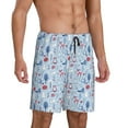 thumbnail image 2 of Wukai Animal Men’s Short Pajama Pants With Pockets Soft Sleep Pj Shorts for Men-XX-Large, 2 of 6
