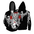 thumbnail image 3 of Sudadera con capucha para hombre con estampado floral sencillo y elegante Sudadera con capucha para hombre con estampado personalizado Ropa para hombre moderna y cómoda Sudadera con capucha con cremal, 3 of 5