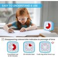 thumbnail image 2 of shiyou-Visual Timer with Protective Case, Upgraded 60-Minute Countdown Timer for Kids and Adults with Low Battery Remind, Silent Time Management Tool, No Ticking, Optional Alert(Blue), 2 of 4