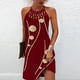 thumbnail image 1 of Generic 2025 Spring and Summer New Ethnic Style Positioning Printing Mesh Sleeveless Casual Dress Women's Clothing, 1 of 1