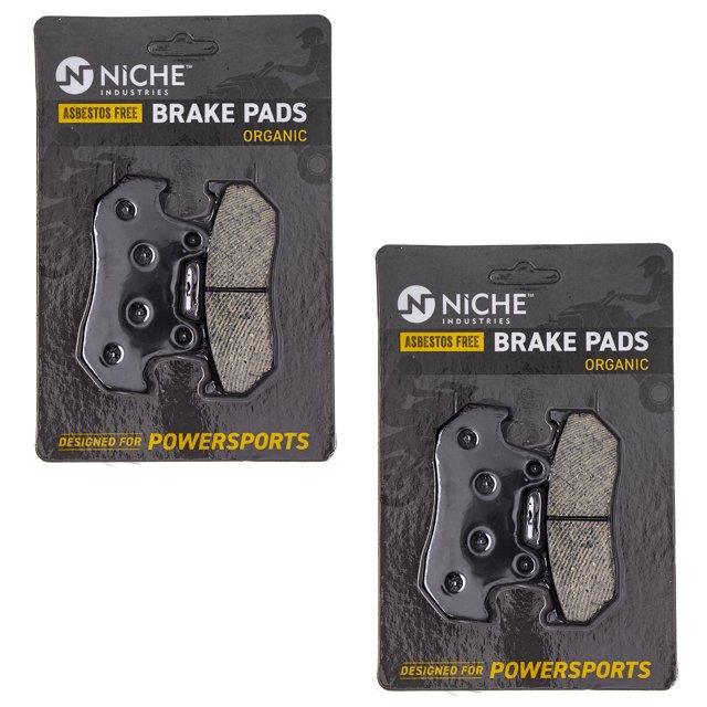 Niche Rear Brake Pad Set for Honda Goldwing 1500 Organic Motorcycle 2 Pack 519-KPA2521D