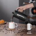 thumbnail image 3 of Vidrio de borosilicato French Press TheJZE de 1 litro con acero inoxidable, 3 of 7