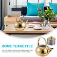 thumbnail image 4 of Cabilock Stove Top Whistling Tea Kettle, 2.5L Stainless Steel Gold Teapot with Cool Touch Handle, Whistling Feature, 4 of 10