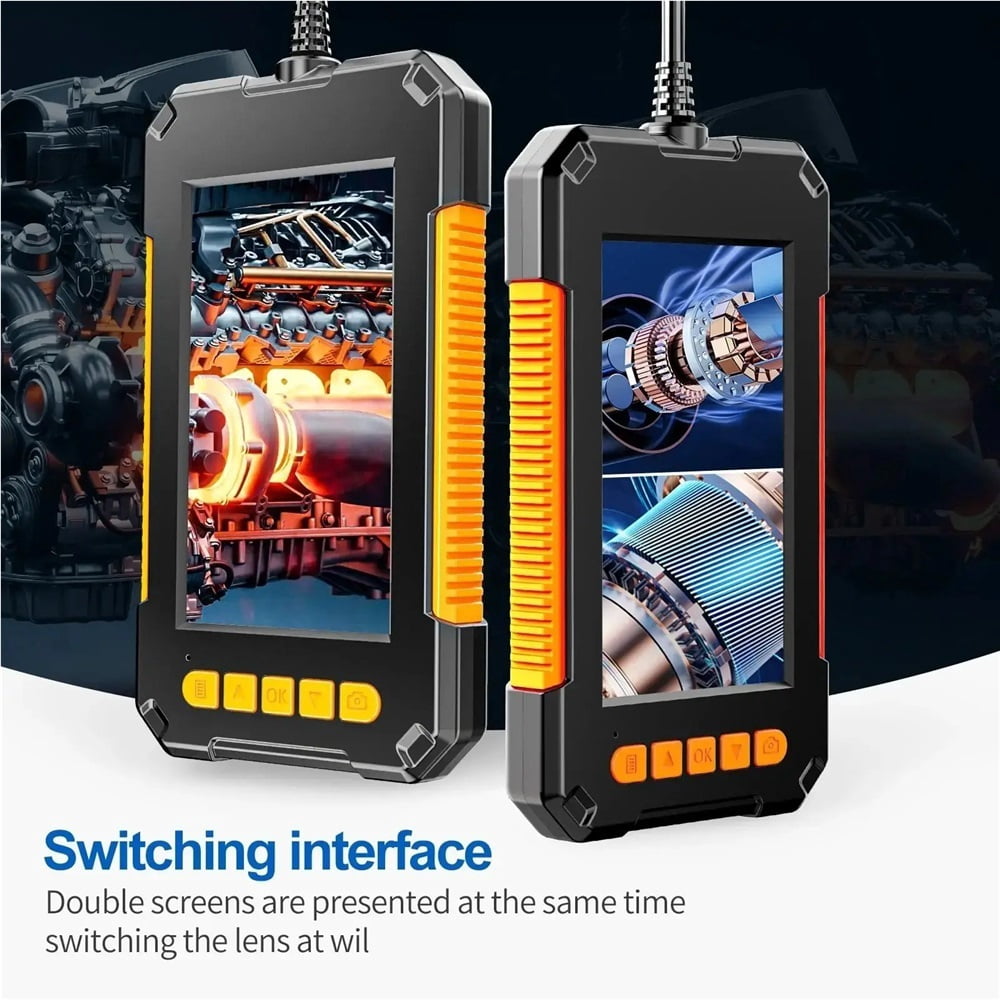 8mm Lens Pipeline Camera HD Color Screen 4.3 Inch IPS 1080P IP67 Waterproof Endoscope Camera With 8 LED Lights Plumbing Camera
