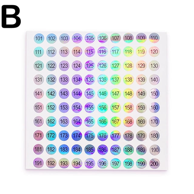 Number Sticker Label For Nail Polish Color Gel Marking Numbering Digi New I6