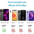 thumbnail image 2 of for iPhone 12 Pro Max Case Clear, Not Yellowing Phone Case for iPhone 12 Pro Max (6.7 inch) with Slim Cover Protection Shockproof Bumper, Blue Patch, 2 of 13
