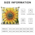 thumbnail image 5 of RUIYC Sunflower Pillow Cover Spring Summer Floral Truck Decorative Throw Pillow Case Buffalo Flower Home Sweet Home Cushion Cover for Home Office Farmhouse Sofa Decor, 5 of 5